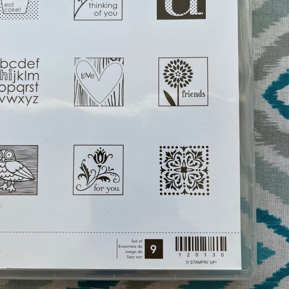 Stampin' Up! Cute by the Inch Clear Cling Mount Stamps, Set of 9, Hostess Set - Picture 5 of 6